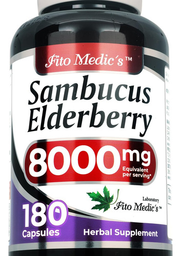Fito Medic"s Sabugueiro 8000 Mg - 180 Cápsulas Para - Imagem 2