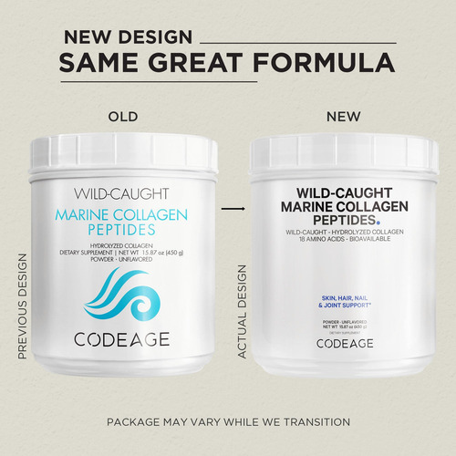 Codeage Marine Collagen Powder - Peptídeos De Colágeno De Pe - Imagem 3