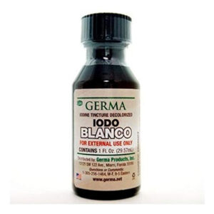Tintura De Iodo Branco Descolorido Germa 1 Oz.