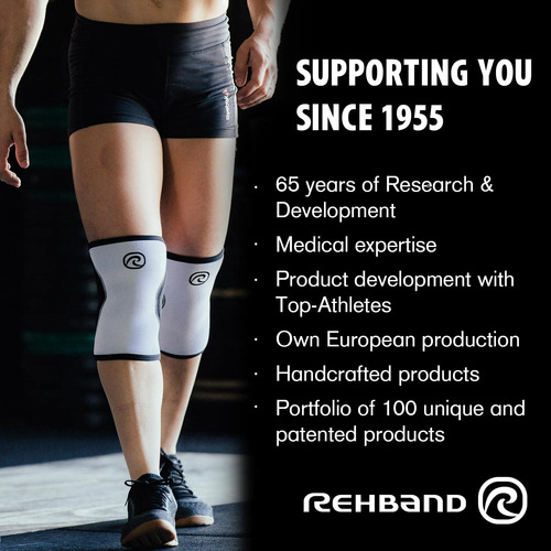 Manga De Joelho De Neoprene Infantil Rehband Com Abertura De - Imagem 7