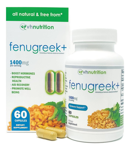 Vh Nutrition Feno-grego Vh Nutrition 1400mg | 60 Cápsulas - Imagem 3