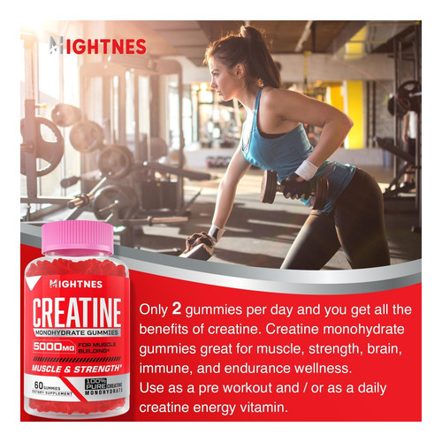 Gommies De Monohidratos De Creatina Para Homens E Mulheres E - Imagem 5