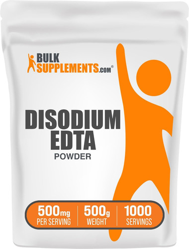 Suplemento Bulksupplements.com Edta Dissódico Em Pó 500g