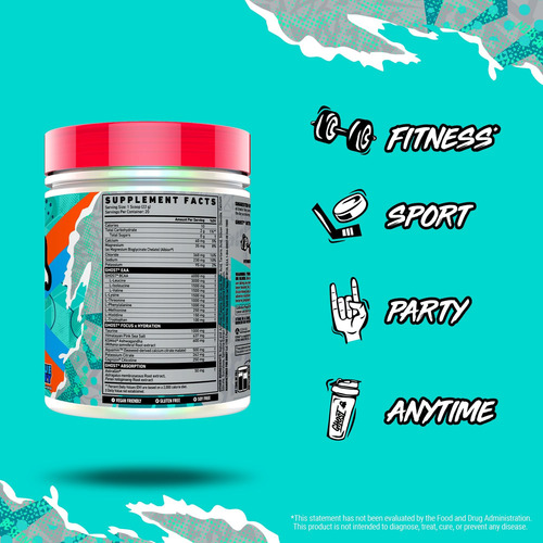 Ghost Intra Workout Powder, Blue Raspberry - Bcaas E Eaas, N - Imagem 8