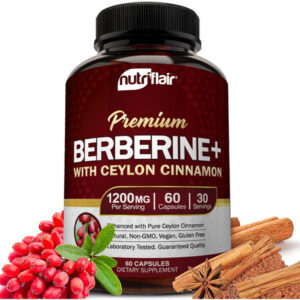 Nutriflair Berberina Hcl 1200mg Com Canela Do Ceilão