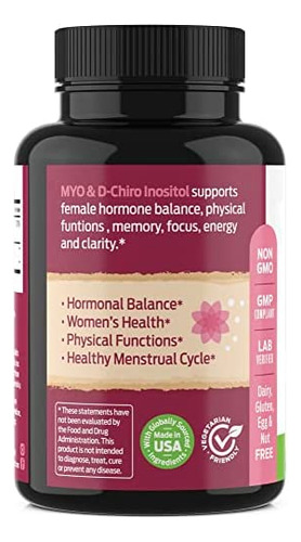 Myo E D-chiro Inositol Supplement Blend Com Folate - Equilí - Imagem 15