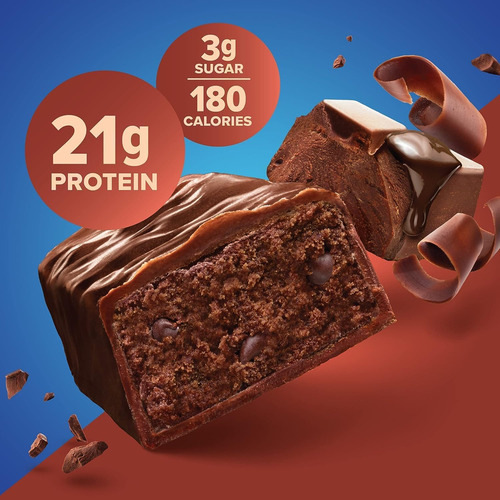 Barras De Proteína Pura, Alta Proteína, Lanches Nutritivos P - Imagem 3
