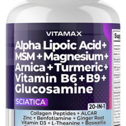 Suplemento De Apoio À Saúde Do Nervo Ciático Vitamax 60 Cáps