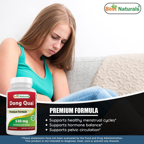 Dong Quai 530 Mg 180 Cápsulas Da Naturals - Imagem 4