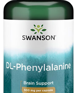 Aminoácido Dl-fenilalanina 500 Mg 100 Da Marca Swanson Premi