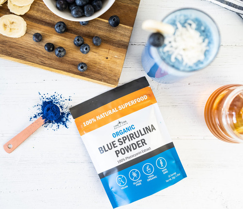 Spirulina Azul Em Pó Lone Star Botanicals 60 Porções - Imagem 3