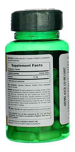 Nature"s Bounty Melatonina 10mg 60 Cápsulas (2 Pacotes) - Imagem 7