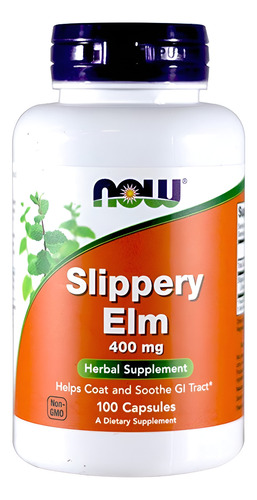 Now Foods Ulmaco 400mg, 100 Cápsulas (pacote Com 2)