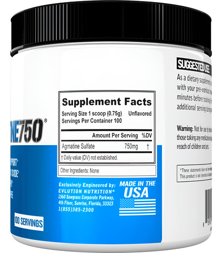 Suplemento De Agmatina Evlution Para Desempenho Muscular