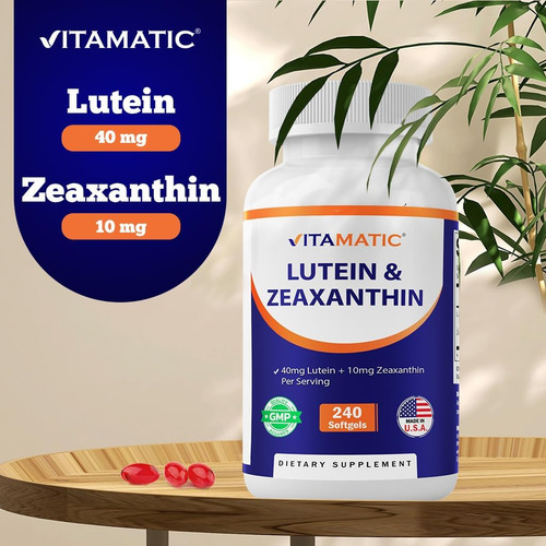 Luteína Vitamática 40mg Com Zeaxantina 10mg, Suplemento De A - Imagem 13