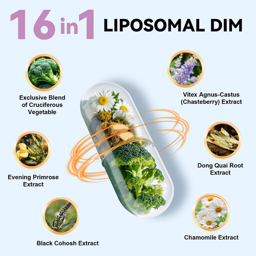 Suplemento Totaria Dim 400 Mg Lipossomal Extra Strength 120 - Imagem 2