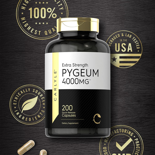 Cápsulas Carlyle Pygeum Africanum | Extrato Poderoso - Imagem 6