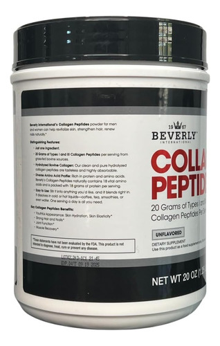 Pó De Proteína De Peptídeos De Colágeno Da Beverly Internati - Imagem 12