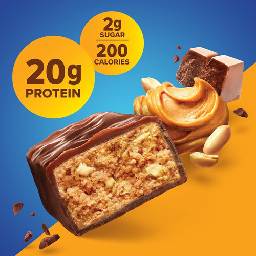 Barras De Proteína Pura, Alta Proteína, Lanches Nutritivos P - Imagem 4