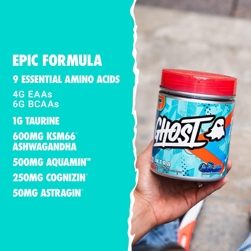 Ghost Intra Workout Powder, Blue Raspberry - Bcaas E Eaas, N - Imagem 7