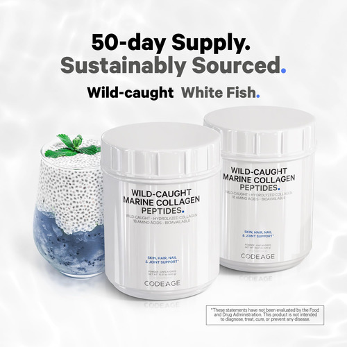 Codeage Marine Collagen Powder - Peptídeos De Colágeno De Pe - Imagem 6