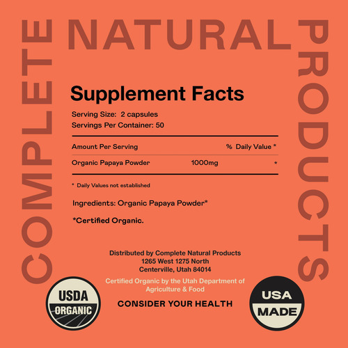 Suplemento De Produtos Naturais Completos: Enzima Orgânica D - Imagem 2