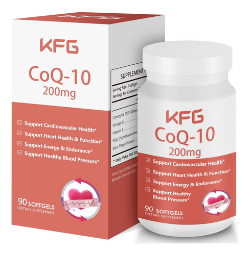 Kfg Coq10 200mg: Suplemento Para O Coração E Energia