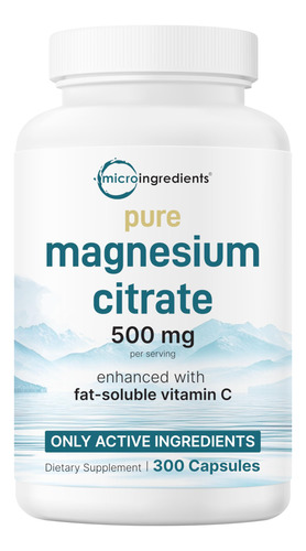 Suplementos Microingredientes Citrato De Magnésio Puro 500mg
