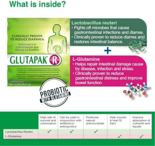 Probióticos Glutapak R Com Glutamina E Lactobacillus Reuteri - Imagem 8