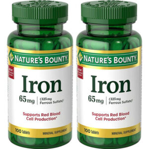 Suplemento Nature&quots Bounty Iron 65 Mg (325 Mg De Sulfato Fer