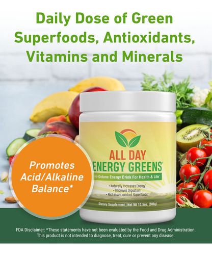 Suplemento De Mistura Em Pó Ivl All Day Energy Greens - Imagem 4