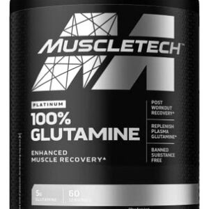 Suplemento Muscletech 100% Puro De L-glutamina Em Pó 300g