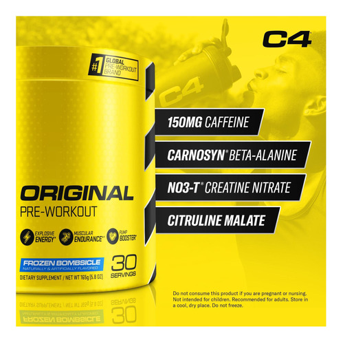 Celucor C4 Original Pré -treino Em Pó Congelado Bombsicle E - Imagem 2