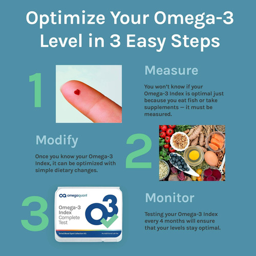 Omega Quant Omega-3 Index Complete - Kit Completo De Teste D - Imagem 10
