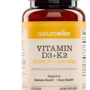 Suplemento Naturewise Vitamina D3 10.000 Ui + K2 200mcg 30