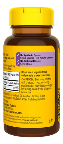 Suplemento De Biotina Natural 2500mcg Para Cabelo, Pele E Un - Imagem 7