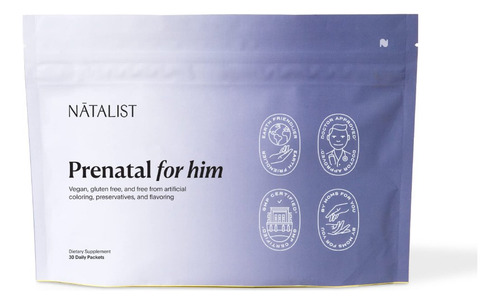 Natalist, Pré-natais Veganos Para Homens - 30 Pacotes - Imagem 2