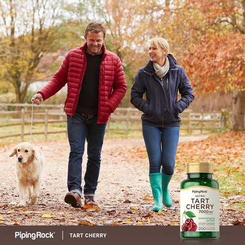 Suplemento Piping Rock Tart Cherry Extract 7000 Mg 200 Compr - Imagem 6