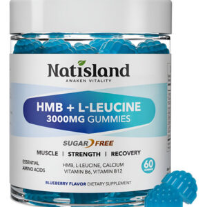 Suplementos De Gomas Natisland Hmb E L-leucina 60 Unidades