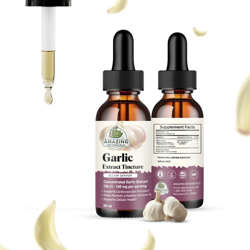 Tintura De Alho Amazing Botanicals - Extrato De Ervas Potent - Imagem 2