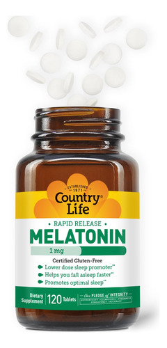 Comprimido De Liberação Rápida De 1 Mg De Melatonina Sleep A - Imagem 2