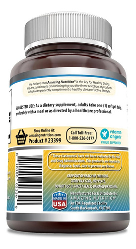 Suplemento De Vitamina E Amazing Nutrition 400 Ui - 240 - Imagem 8