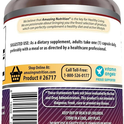 Amazing Nutrition Inositol 500 Mg 100 Cápsulas - 3 Pacotes - Imagem 2