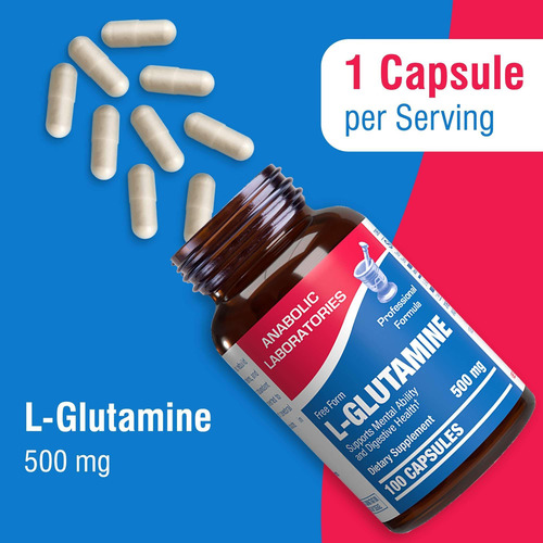 Laboratórios Anabólicos Cápsulas De L -glutamina Para Saúde - Imagem 8