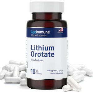 Suplemento De Orotato De Lítio Ageimmune 10 Mg, 60 Cápsulas