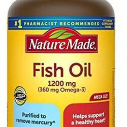 Óleo De Peixe Feito Na Natureza 1200 Mg 230 Cápsulas Gelatin