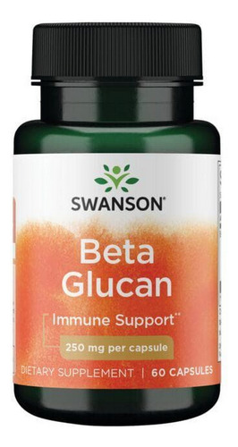 Beta Glucan 250 Mg 60 Cápsulas Da Swanson Vitamins