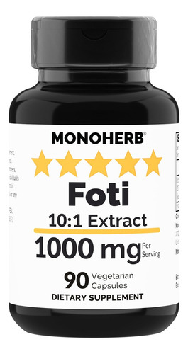 Extrato De Foti Monoherb Monoherb 1000 Mg - 90 Cápsulas - Imagem 4