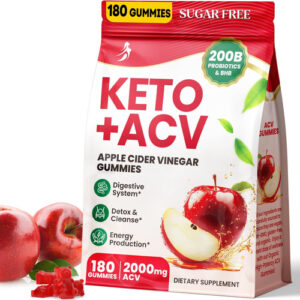 Gummies De Vinagre De Cidra, Adiantado 2000mg Acv Gomoso Com