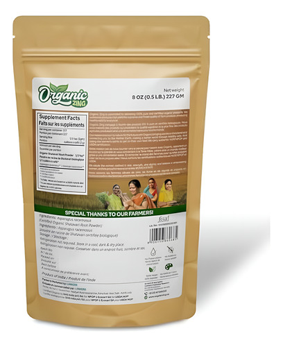 Extrato De Shatavari Orgânico Zing Orgânico - 227 G